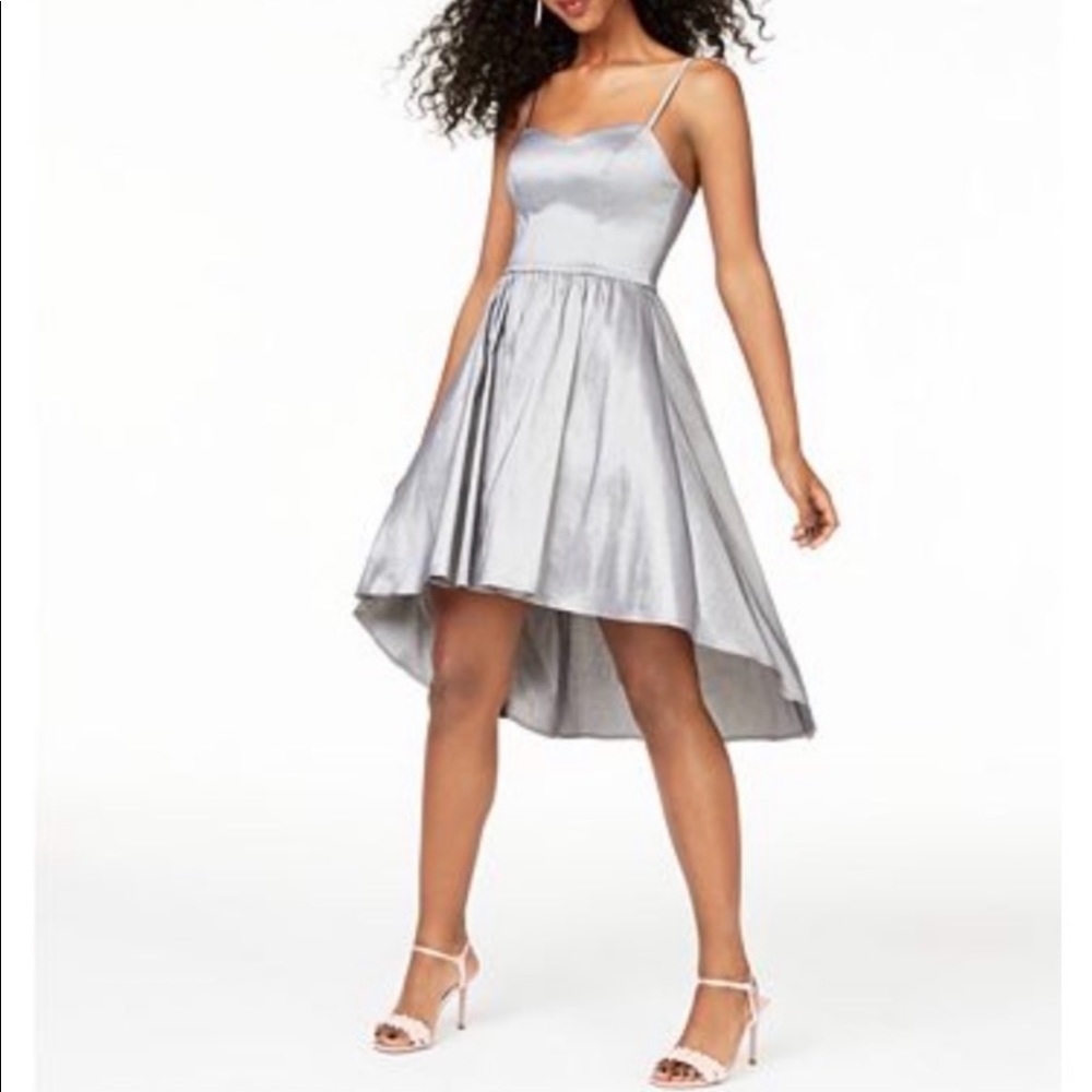 B Darling-  silver semi-formal dress